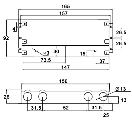 UL led driver junction box