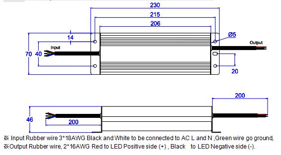 triac dimmable led driver 100w