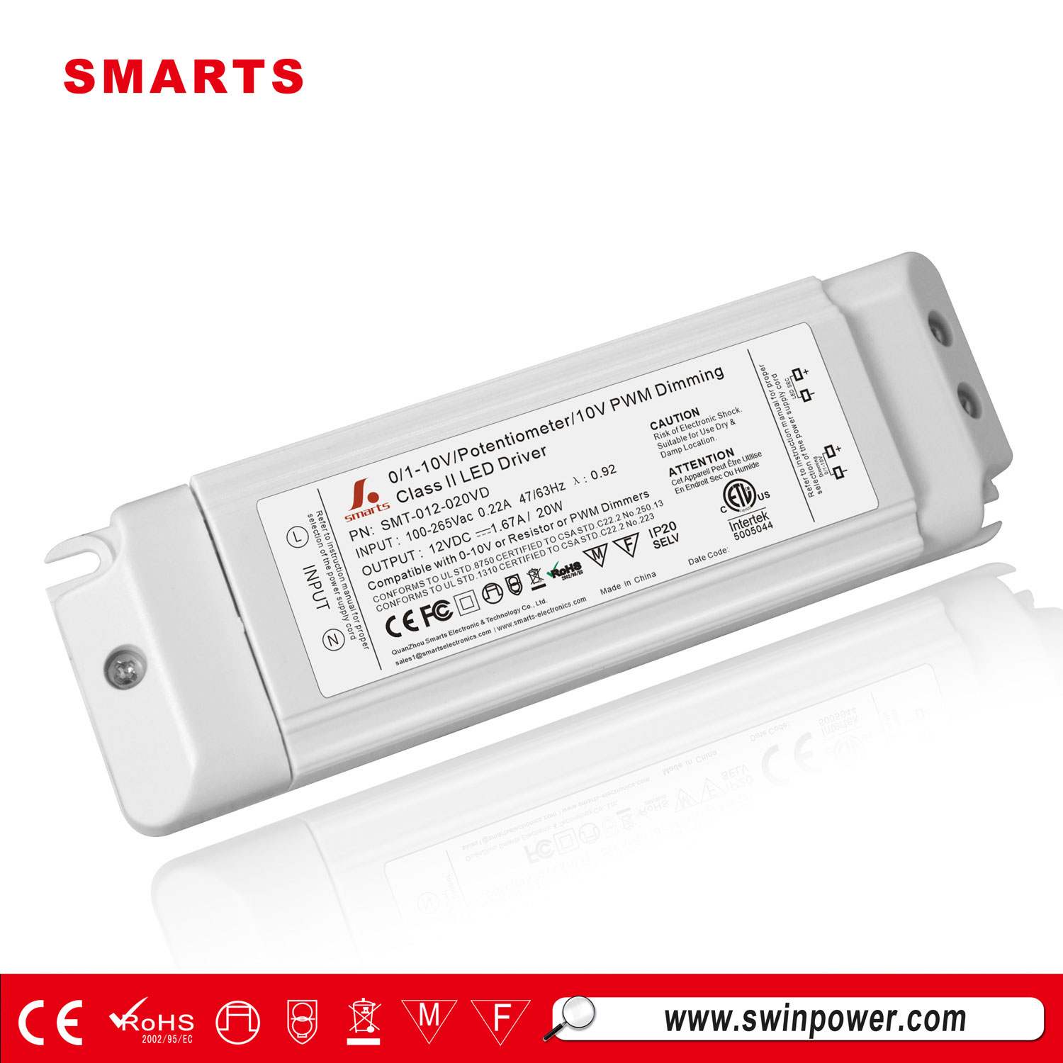 0-10V dimmable led power supply