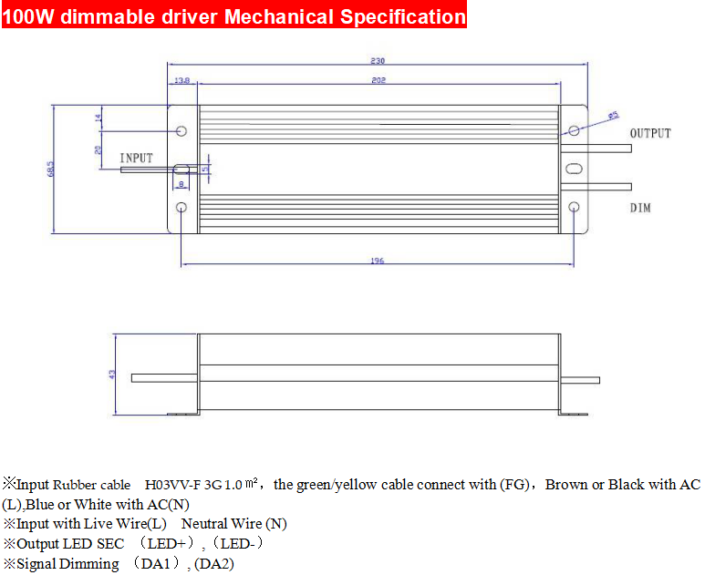 Dali dimmable led driver