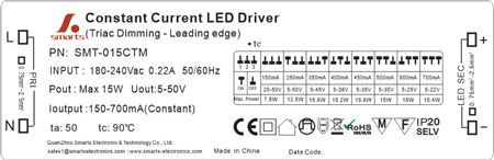 15 watt 700ma 350ma constant current led driver dimmable