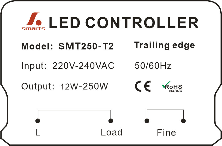 220vac triac dimmer switch for dimmable led light