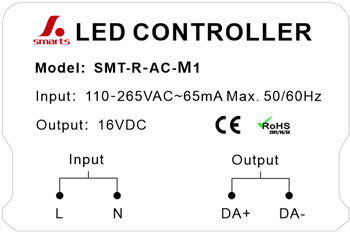 CE ROHS listed Dali dimmer switch