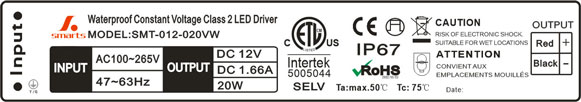  led constant voltage power supply ip67