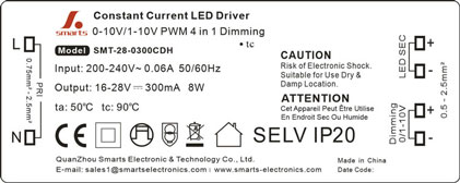 0-10v Dimmable LED Driver