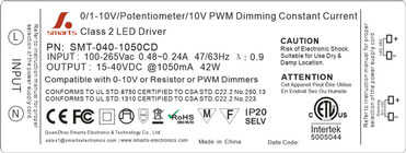 0-10V dimming led power supply constant current driver