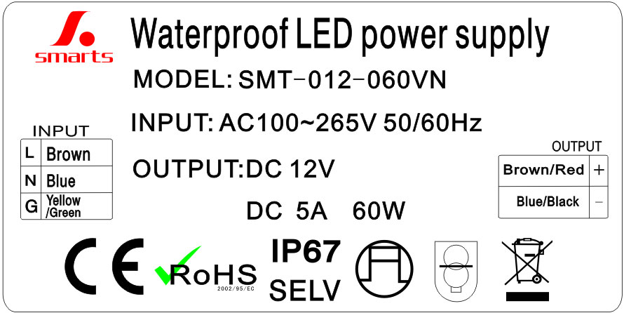 60w Constant Voltage LED Transformer