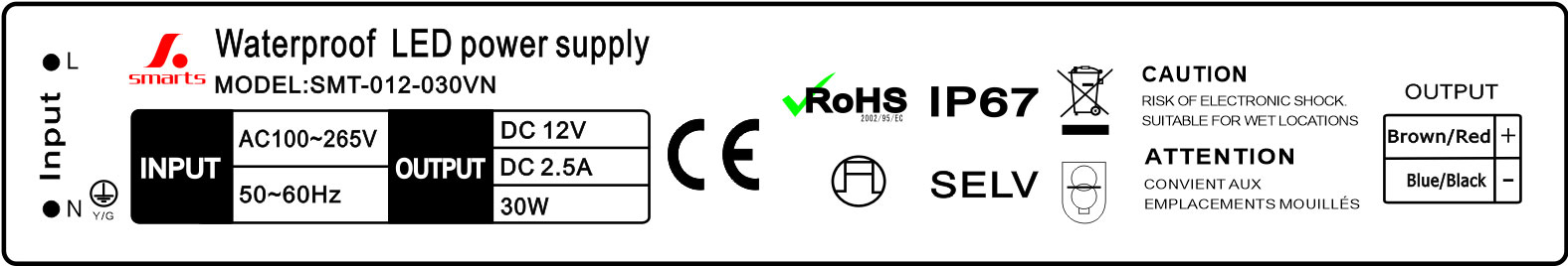 30w constant voltage power supply