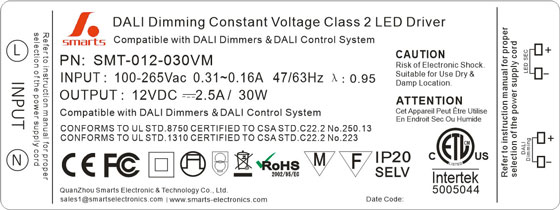 dali dimmable led driver