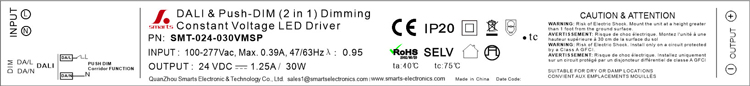 constant voltage led driver 30w