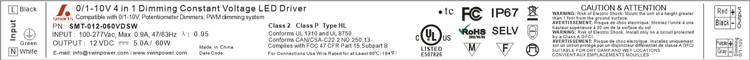 pwm slim constant voltage led driver