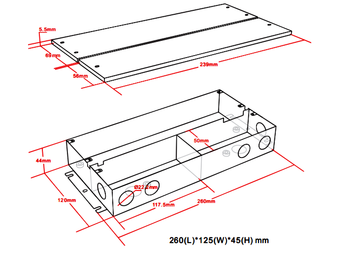 200w constant voltage led power supply