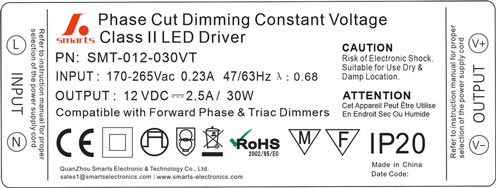 constant voltage dimmable led driver 