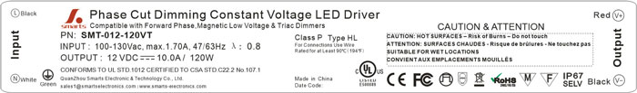 led power supply 120w