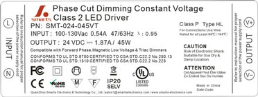 24v triac dimmable constant voltage led driver