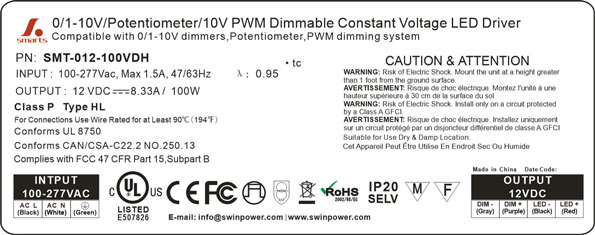 277v power supply led driver