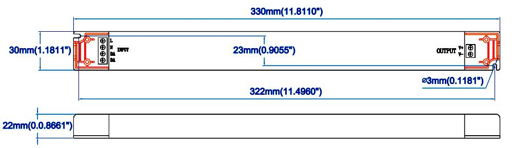 slim size triac dimmable led driver