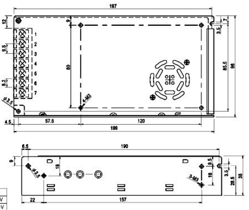 led power supply 12v 200w