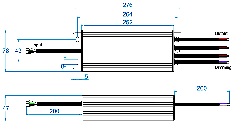 class 2 dimmable power supplies for led ribbon