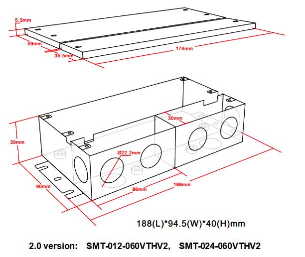 led transformer 60w 24vdc