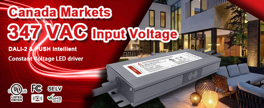 347VAC DALI-2 & PUSH dimmable LED driver