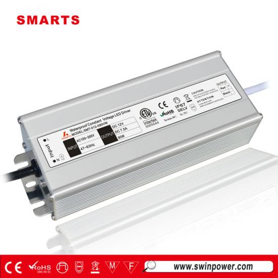 90W LED Driver Wasserdichte Treiber Trafo Power Supply IP67 für Fluter AC DC 