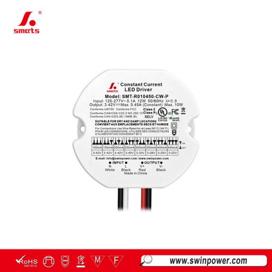 Right Current 10W Constant Current Round LED Driver for indoor
