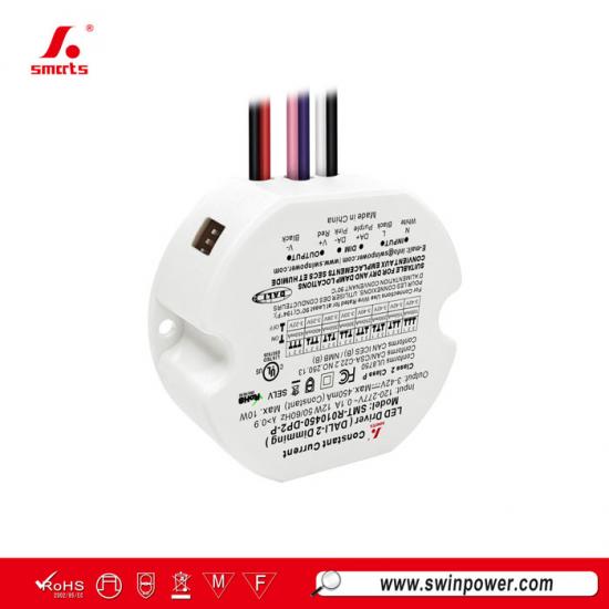 10W DALI-2 Dimmable Constant Current Round LED Driver for indoor