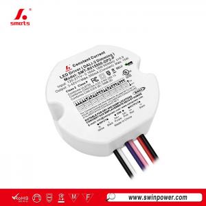Zero Flicker 15W DALI-2 Dimmable Constant Current Round LED Driver for led lighting -Swin Power