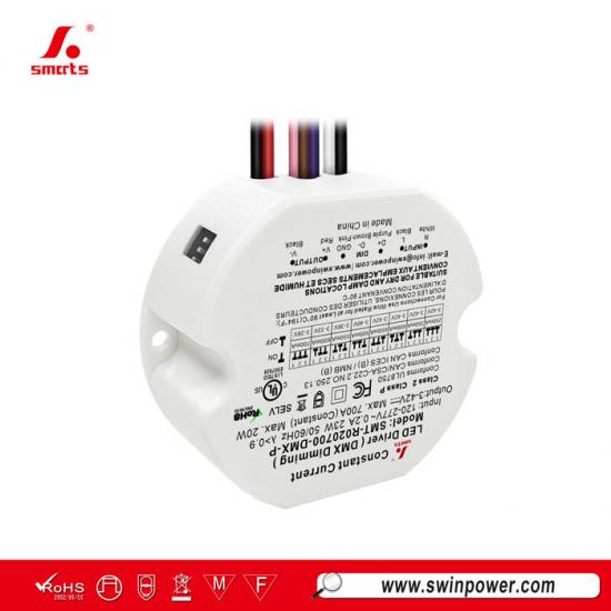 Digital Precision 20W DMX512 Dimmable Constant Current Round LED Driver