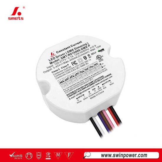 15W DMX512 Dimmable Constant Current Round LED Driver for led lighting -Swin Power