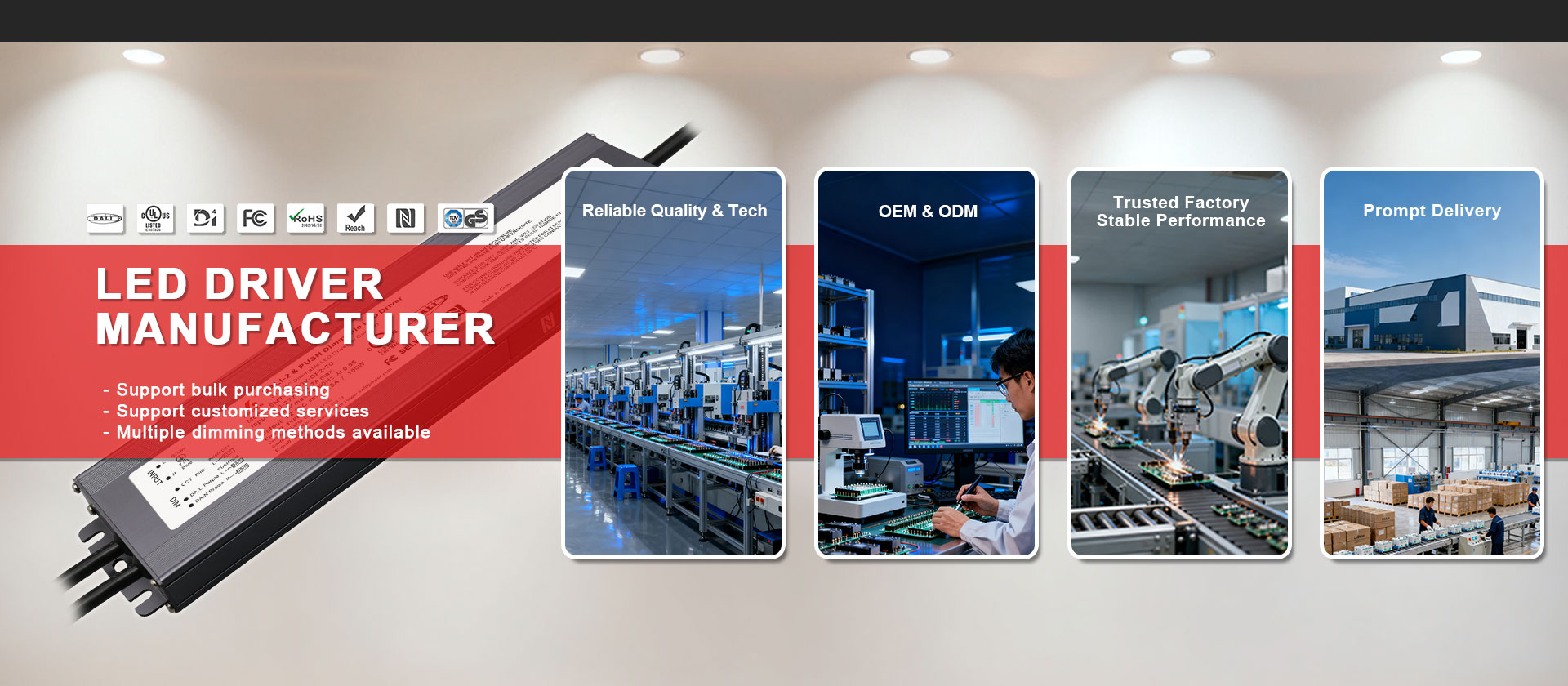 200-240Vac Triac 0-10V 5 in 1 Dimmable led driver