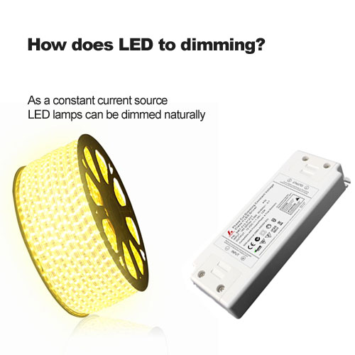 How does LED to dimming?