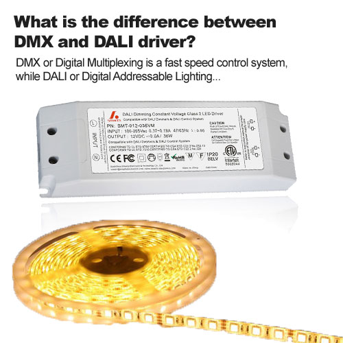 What is the difference between DMX and DALI driver?