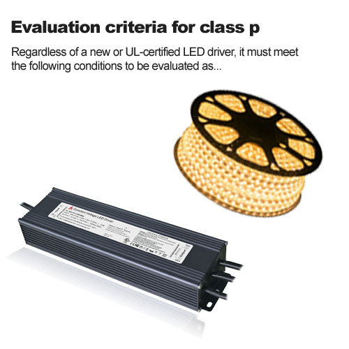 Evaluation criteria for class p