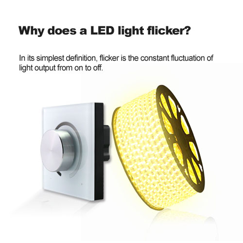 Why does a LED light flicker?