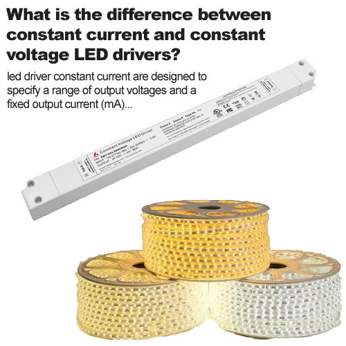 What is the difference between constant current and constant voltage LED drivers?