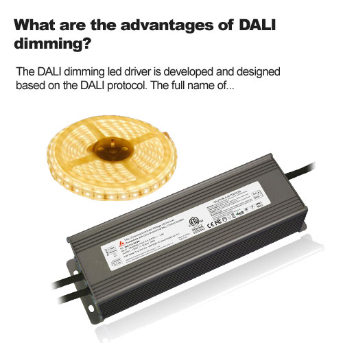 What are the advantages of DALI dimming?