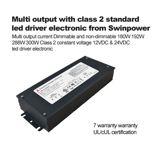 Multi output with class 2 standard led driver electronic from Swinpower