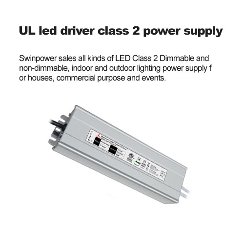 UL led driver class 2 power supply