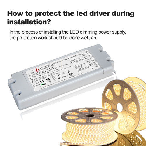 How to protect the led driver during installation?